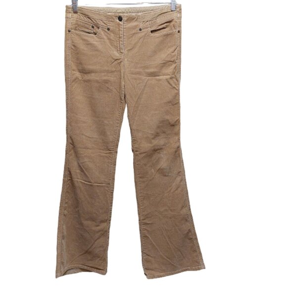 BCBG Maxazria Tan Corduroy Boot cut Pants Size 8 Womens - Picture 2 of 4